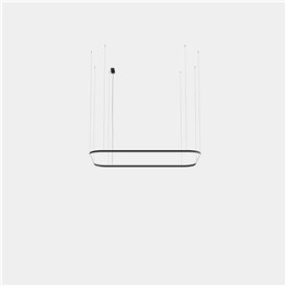 Lámpara Colgante Geometric Rectangle Surface 2500x1600mm LED 157 Blanco neutro - 4000K DALI-2 Blanco 10965lm Leds C4 New