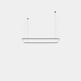 Lámpara Colgante Geometric Rectangle Surface 2500x1600mm LED 157 Blanco neutro - 4000K 0-10V Oro 10965lm Leds C4 New