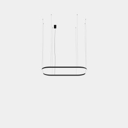 Lámpara Colgante Geometric Rectangle Recessed 1600x1000mm LED 255 Blanco neutro - 4000K ON-OFF Oro 17808lm Leds C4 New