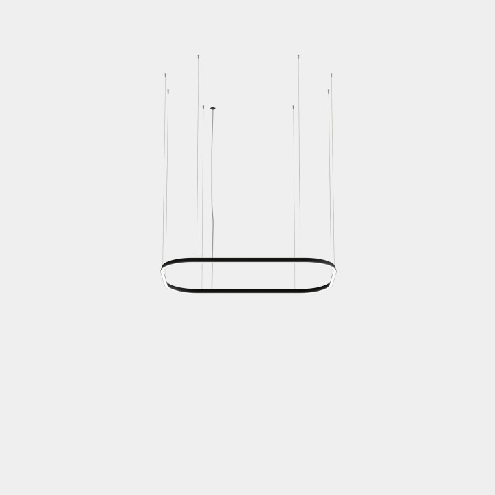 Lámpara Colgante Geometric Rectangle Mini 1600x1000mm LED 255 Blanco neutro - 4000K DALI-2 Blanco 17808lm Leds C4 New