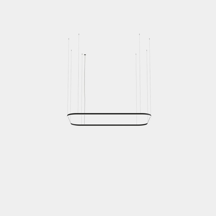 Lámpara Colgante Geometric Rectangle Mini 2500x1600mm LED 157 Blanco neutro - 4000K 0-10V Blanco 10965lm Leds C4 New