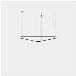 Lámpara Colgante Geometric Triangular Surface 2500mm LED 168 Blanco neutro - 4000K ON-OFF Oro 11717lm Leds C4 New