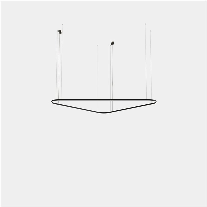 Lámpara Colgante Geometric Triangular Surface 2500mm LED 168 Blanco neutro - 4000K ON-OFF Oro 11717lm Leds C4 New