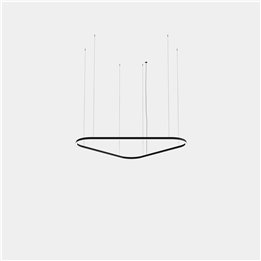 Lámpara Colgante Geometric Triangular Mini Double LED 212 Blanco cálido - 2700K ON-OFF Oro 12500lm Leds C4 New