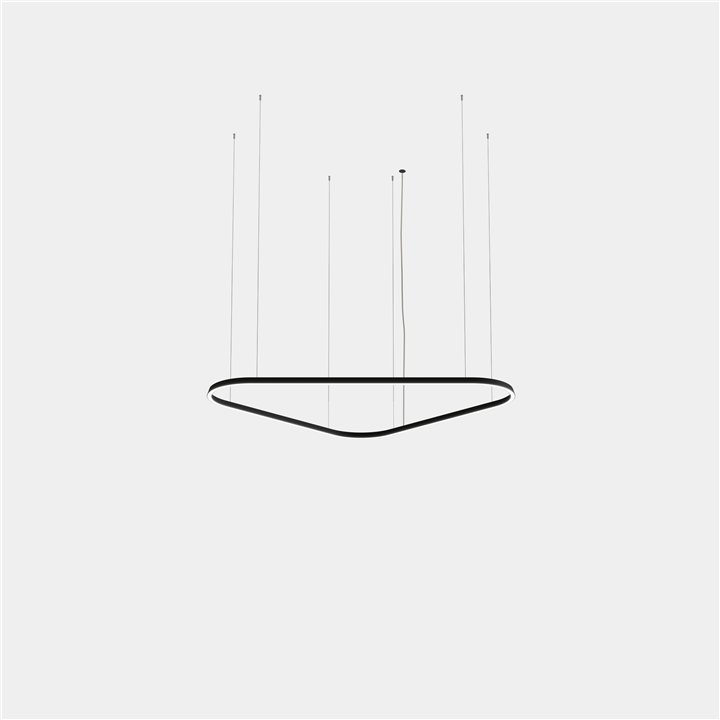 Lámpara Colgante Geometric Triangular Mini Double LED 212 Blanco cálido - 2700K ON-OFF Oro 12500lm Leds C4 New