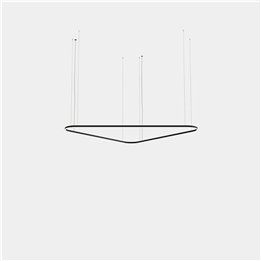 Lámpara Colgante Geometric Triangular Mini 2500mm LED 168 Blanco cálido - 2700K ON-OFF Blanco 9981lm Leds C4 New