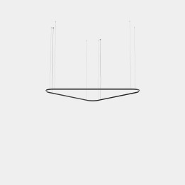 Lámpara Colgante Geometric Triangular Mini 2500mm LED 168 Blanco cálido - 2700K ON-OFF Oro 9981lm Leds C4 New