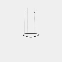 Lámpara Colgante Geometric Triangular Mini 1000mm LED 64 Blanco cálido - 3000K DALI-2 Oro 4089lm Leds C4 New