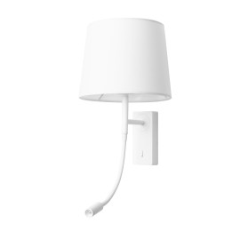 Aplique IP20 JANET LED E27 18.4 Blanco cálido - 3000K ON-OFF Blanco 184 Forlight DE-0115-BLA
