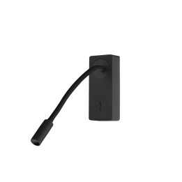 Aplique IP20 MINE LED 3.4 Blanco cálido - 3000K ON-OFF Negro 184 Forlight DE-0117-NEG
