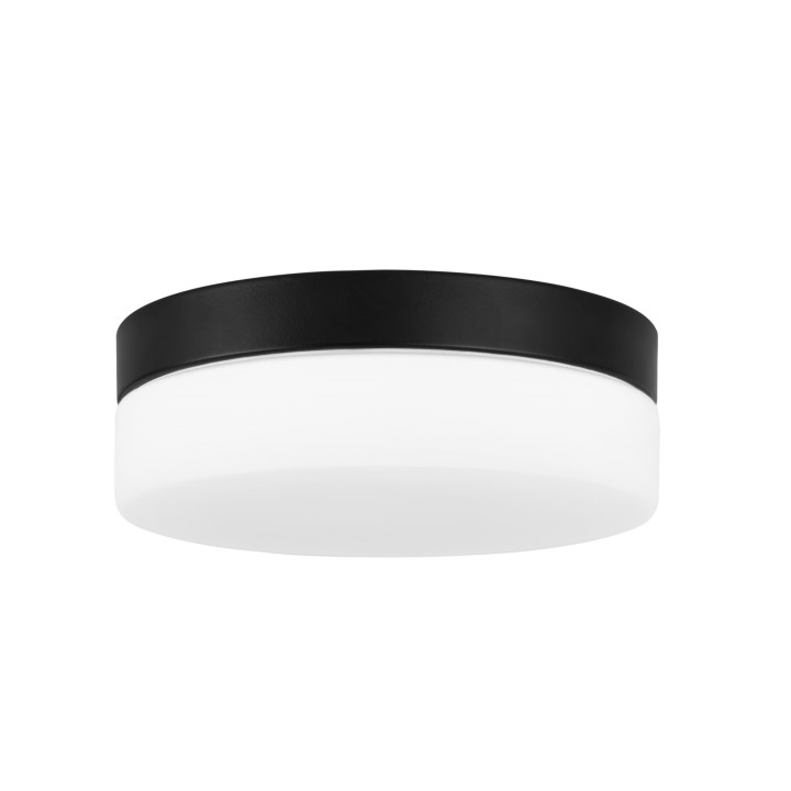 Plafon IP44 GIRO LED 10.8W SW 3000-4000K Negro 327lm Forlight DE-0133-NEG