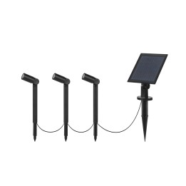 Proyector IP44 Lis Solar (3 ud.) LED 3W 3000K 300lm Negro Forlight PX-0451-NEG