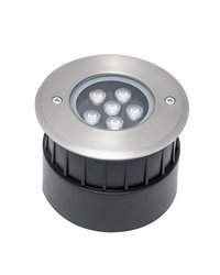 Lámpara Empotrable de suelo IP65-IP67 Incasso LED 6,2W 3000K 500lm ON-OFF Acero inoxidable Forlight PX-0520-INO