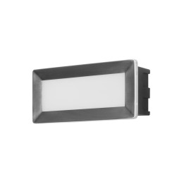 Aplique IP65 RECT LED 3.3 Blanco neutro - 4000K acero inoxidable 345 Forlight PX-0540-ALU