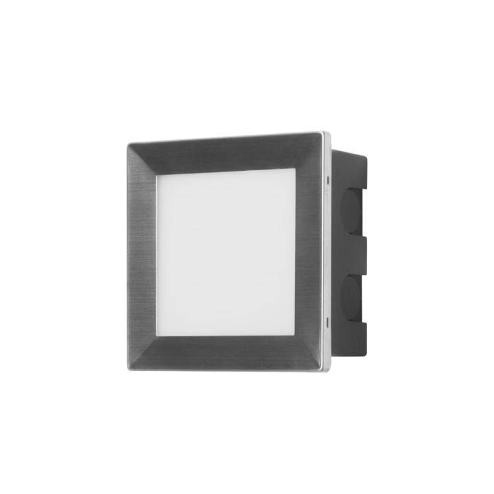 Aplique IP65 RECT LED 3.3 Blanco neutro - 4000K acero inoxidable 345 Forlight PX-0541-ALU