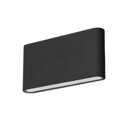 Aplique IP54 SLIM LED 8.8W 3000K Negro 524lm Forlight PX-0563-NEG