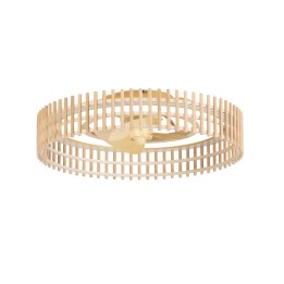Ventilador de Techo IP44 BAMBU LED 30.2 TW 2700-6000K imitación madera Negro Forlight VE-0035-MAD