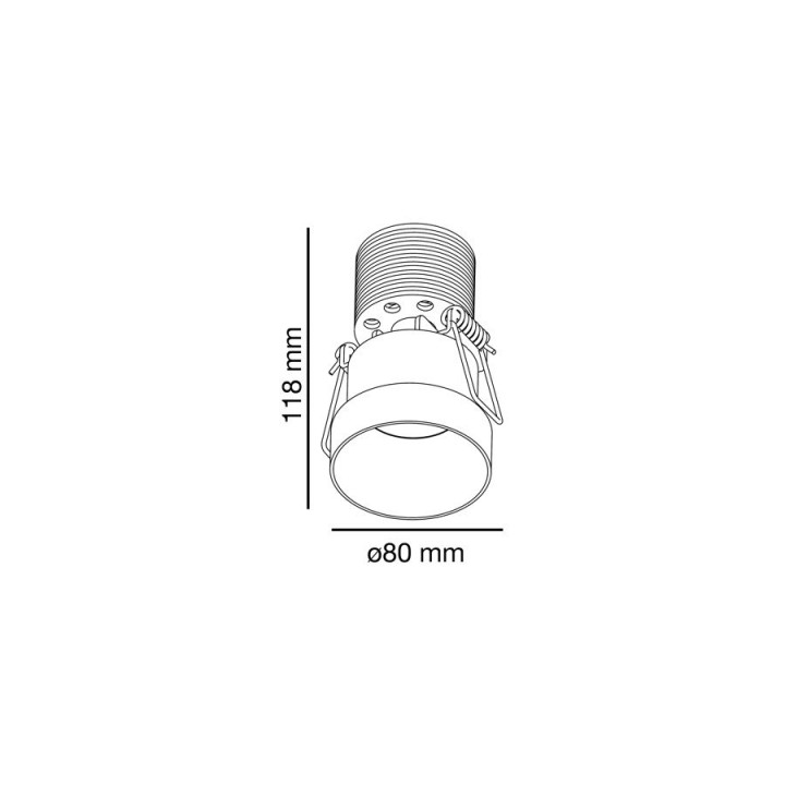 Faro BOW LED Empotrable blanco 18W 2700K