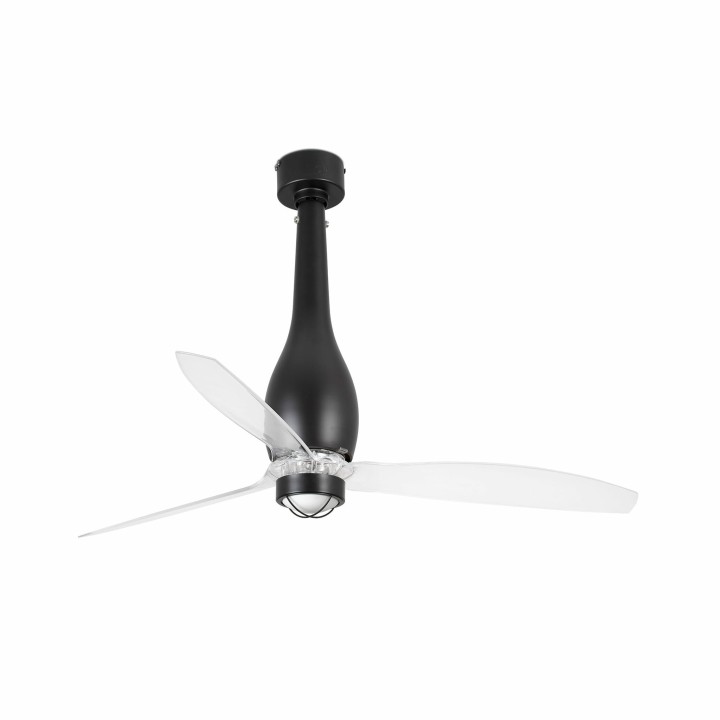 Faro ETERFAN M LED Ventilador negro mate/transparente DC SMART