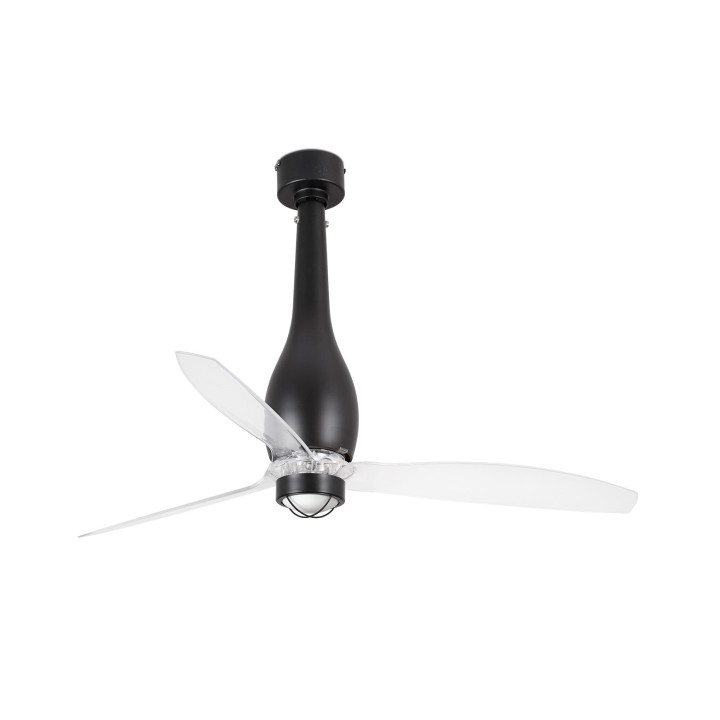 Faro ETERFAN M LED Ventilador negro mate/transparente DC SMART