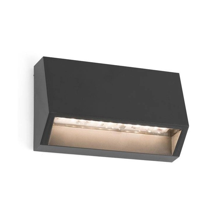 Aplique de Exterior LED Faro MUST -2 gris oscuro
