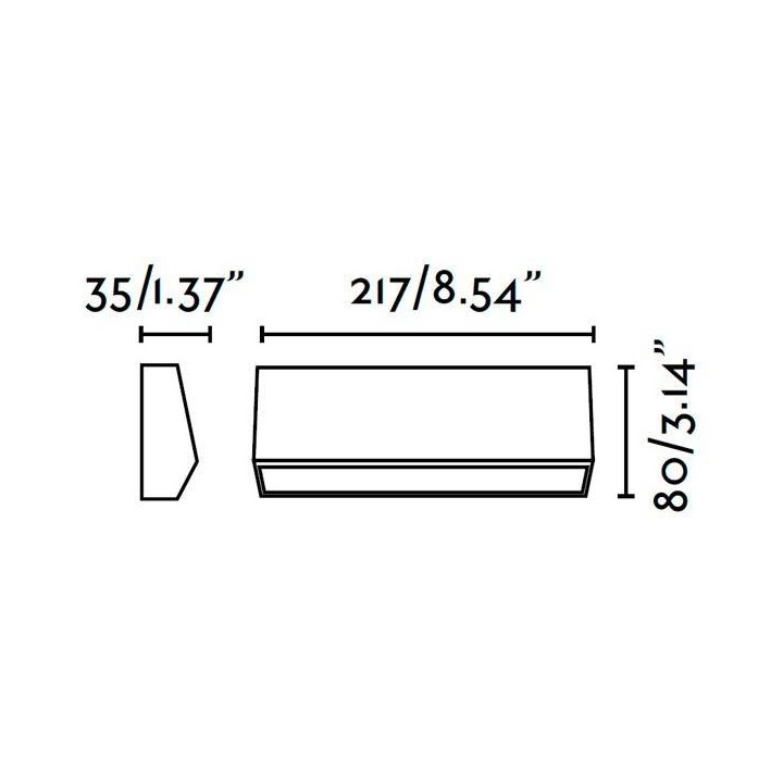 Aplique de Exterior LED Faro MUST -3 gris oscuro