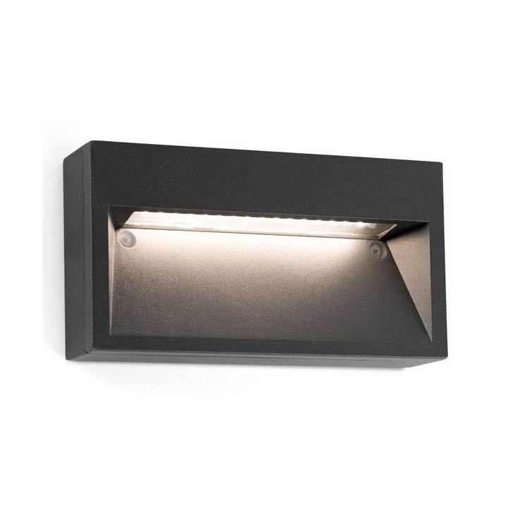 Aplique de Exterior LED Faro PATH gris oscuro
