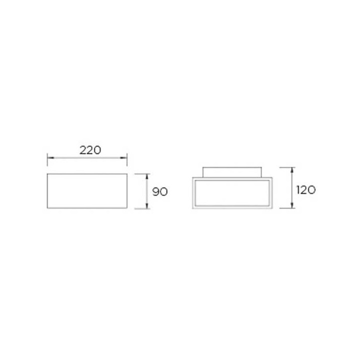 Aplique de Exterior LED 17W Leds C4 AFRODITA 3000K 1908 lm Blanco