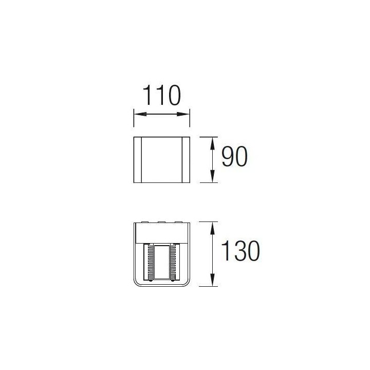 Apliques para Exterior WILSON LED P Aluminio Blanco