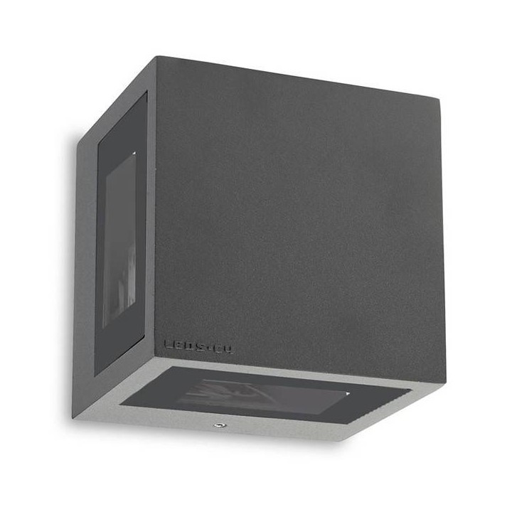 Apliques de Exterior LED 8W Leds C4 POKER Gris Urbano