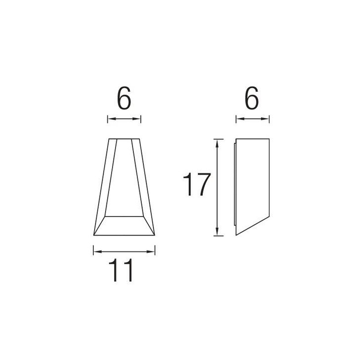 Apliques para Exterior TAYLOR-1 LED Aluminio Gris
