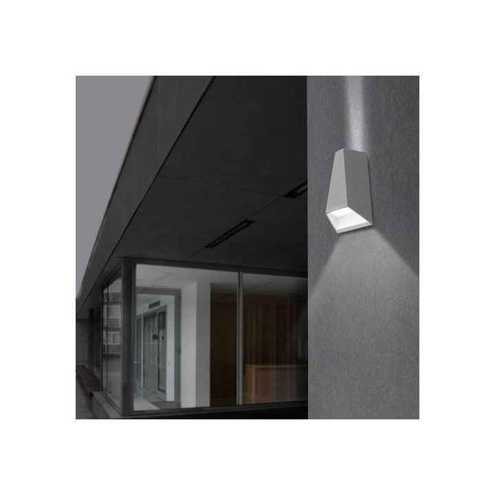 Apliques para Exterior TAYLOR-1 LED Aluminio Gris