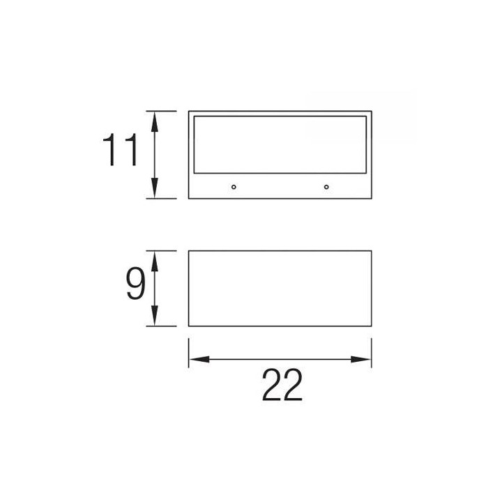 Apliques para Exterior NEMESIS-G Gris Urbano E27