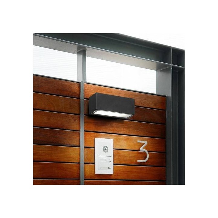Apliques para Exterior NEMESIS-G Gris Urbano E27