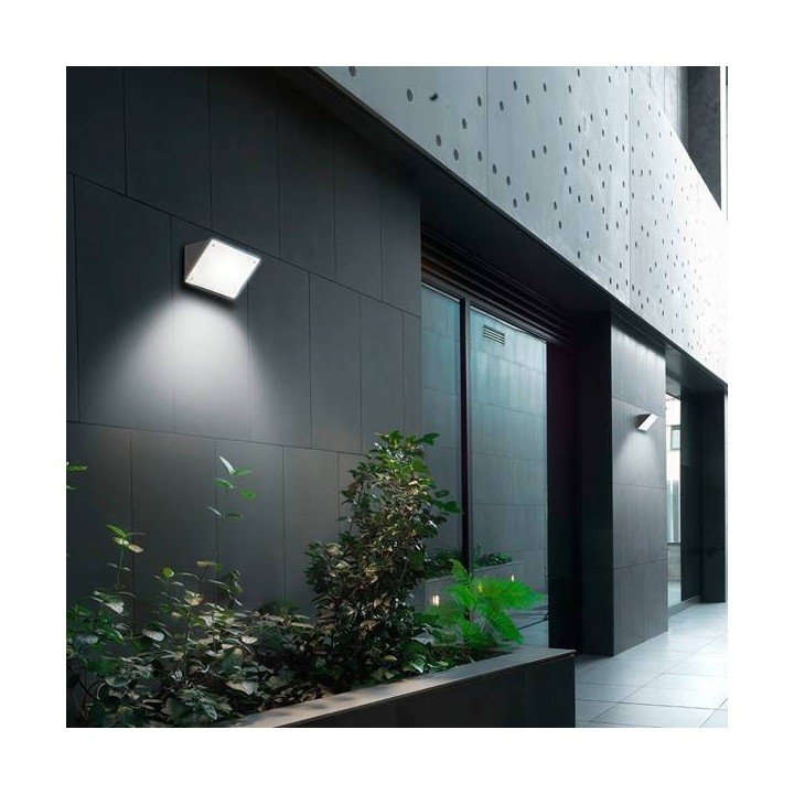 Apliques de Exterior Leds C4 CURIE Gris Urbano