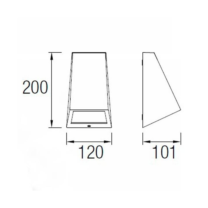 Apliques de Exterior LED 10W Leds C4 ANGLE-G 3000K Blanco