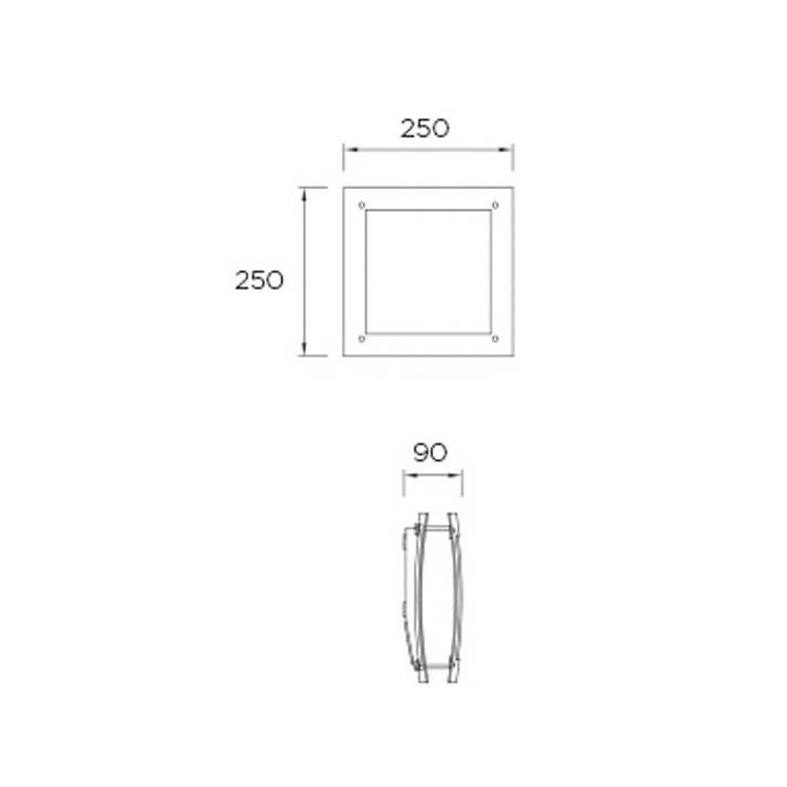 Apliques de Exterior E27 Leds C4 DARWIN Gris Urbano