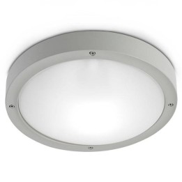 Apliques de Exterior E27 Leds C4 BASIC Aluminium Gris
