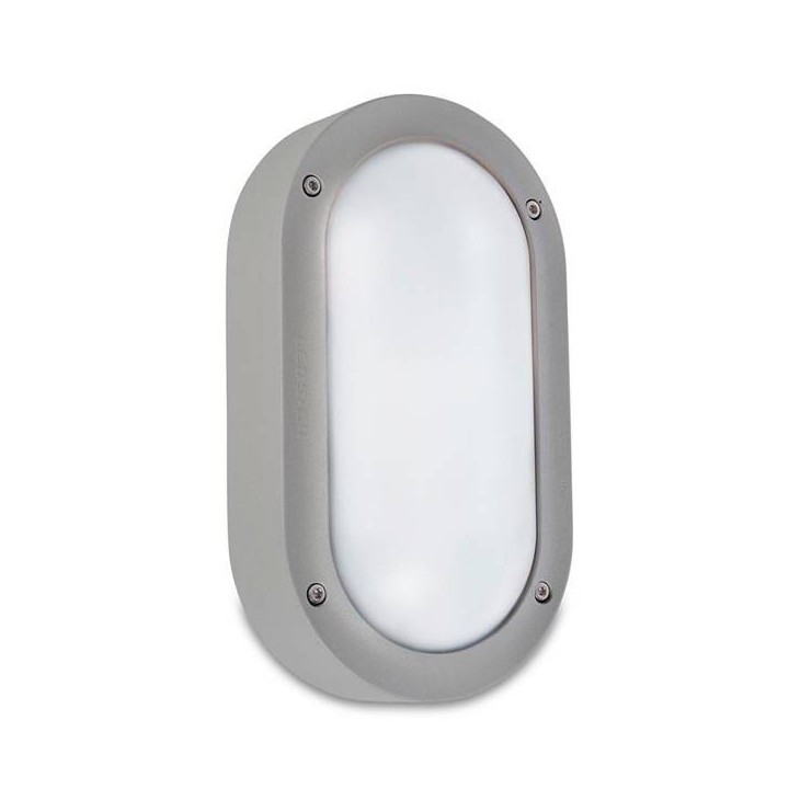 Aplique de Exterior E27 Leds C4 BASIC Aluminium Gris