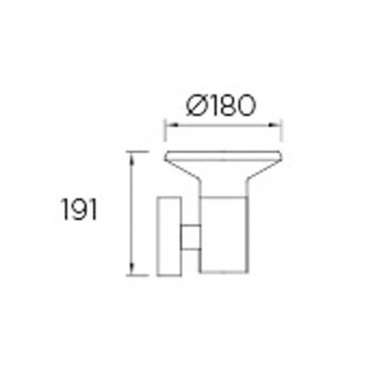 Apliques de Exterior LED 7,5W Leds C4 SPACE 3000K Gris Urbano
