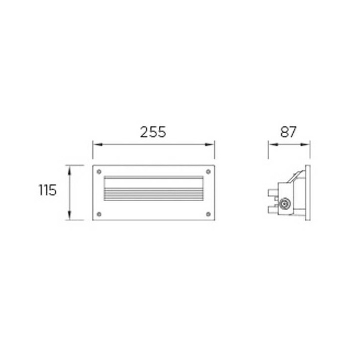 Lámpara Empotrable LED 5,5W Leds C4 MICENAS Gris