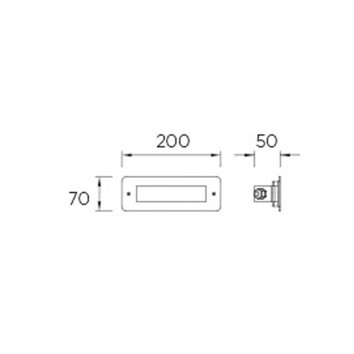 Lámpara Empotrable LED 2,2W Leds C4 GEA AISI 316