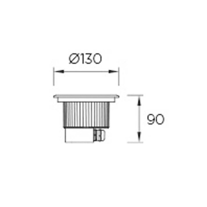 Lámpara Empotrable LED 6W Leds C4 GEA RGB Easy+ Circular Ø13 cm