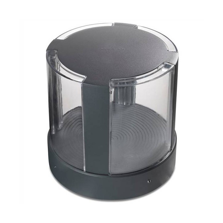 Sobremuro LED 16W Leds C4 COMPACT 3000K 20 cm Gris Urbano