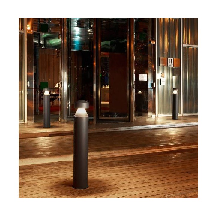 Balizas de Exterior LED 23W Leds C4 CILIN 3000K 1m Gris Urbano