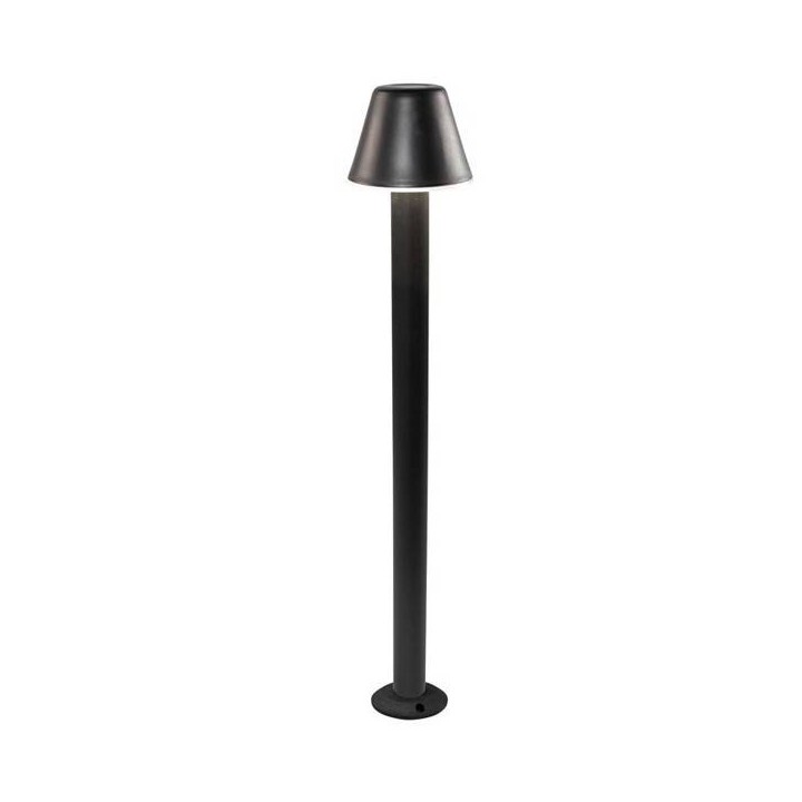 Balizas de Exterior E27 Leds C4 SMILE 1,1m Basculante Negra