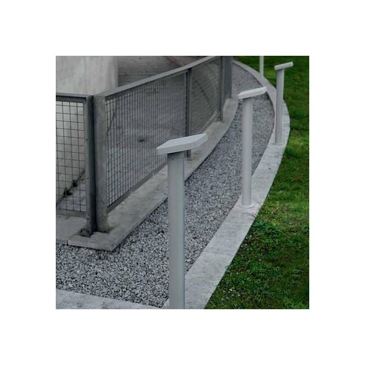 Balizas de Exterior LED 8W Leds C4 PILE 3000K 75 cm Gris