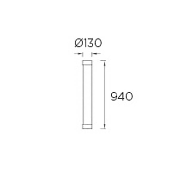Cabezal farolas LED 48W Leds C4 LYON 3000K 5443 lm 94 cm Gris