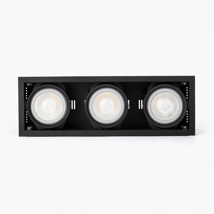 Faro COLIN-3 Empotrable negro QR-111 50W