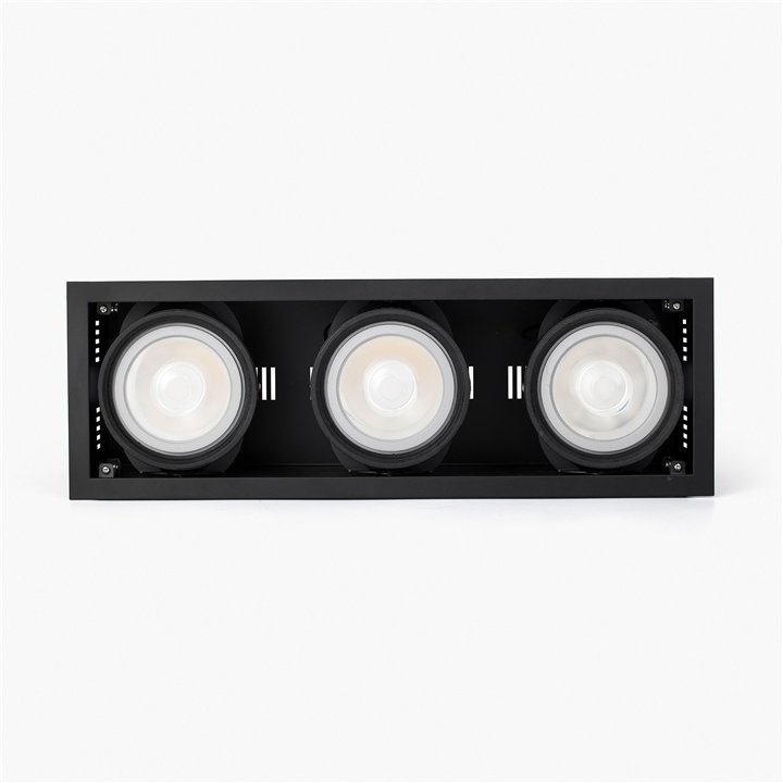 Faro COLIN-3 Empotrable negro QR-111 50W